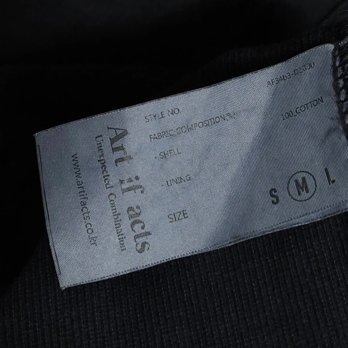 100 Art if acts 아트이프액츠 맨투맨 가먼트다잉 하프집업 상품이미지8