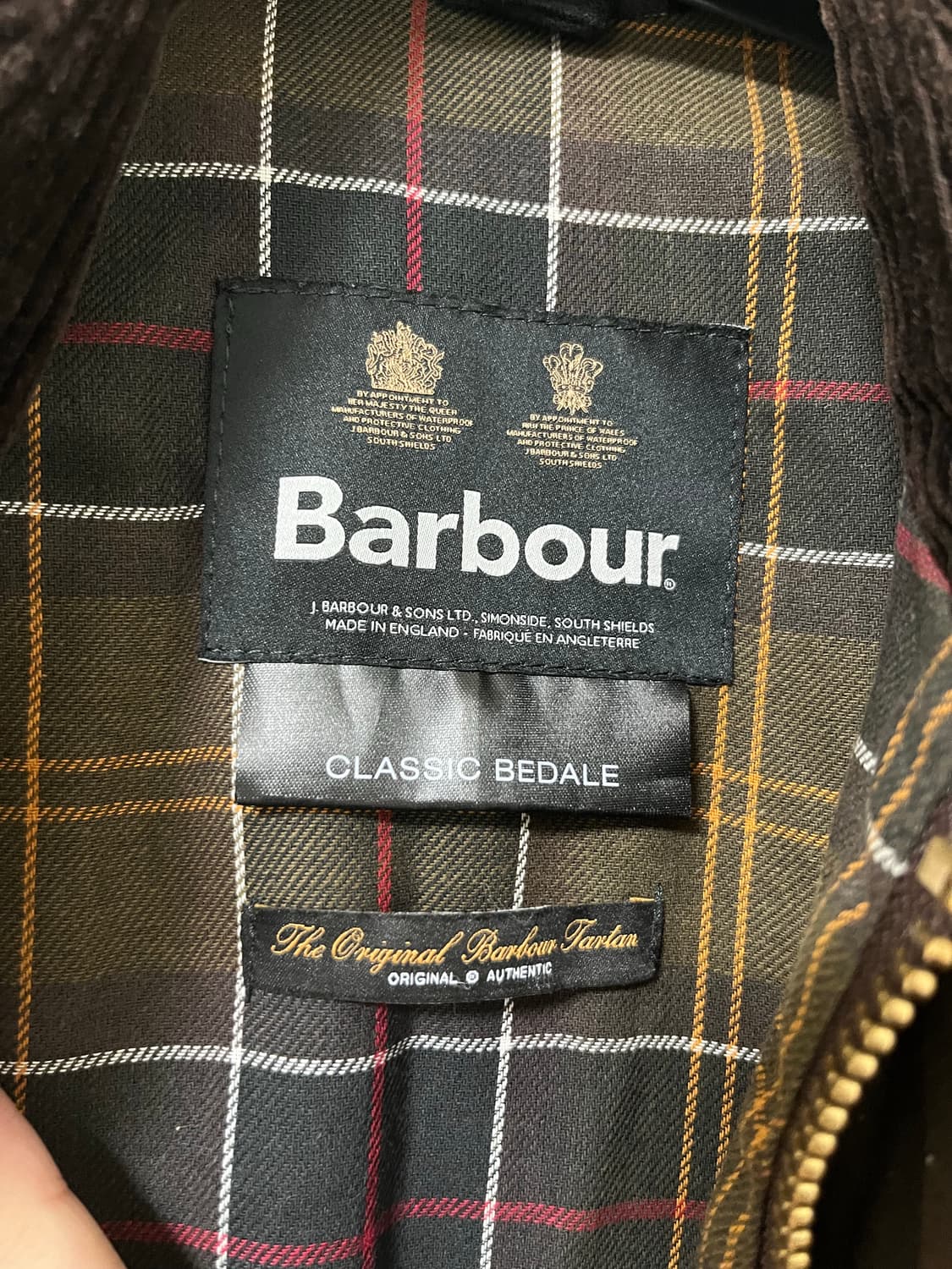 [36] 바버 비데일 클래식 올리브 상품이미지6