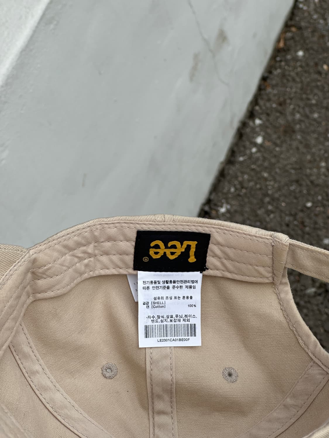 [F] Lee 리 베이지 볼캡 모자 상품이미지6