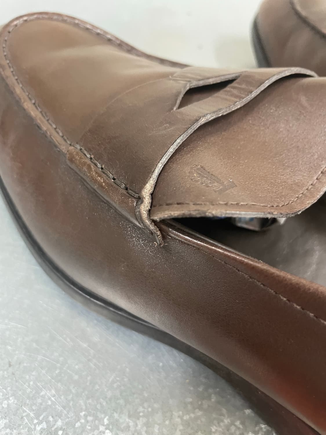 토즈 레더 로퍼 브라운 9.5 (gr-4446) 상품이미지10