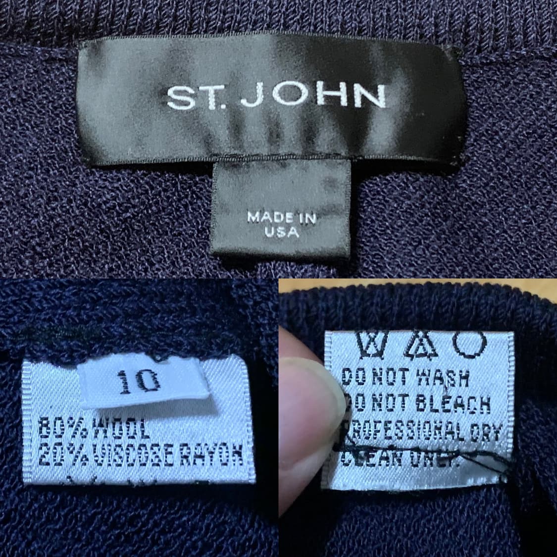 ST.JOHN 센존 노턱 니트팬츠(울/레이온)10 사이즈 상품이미지7