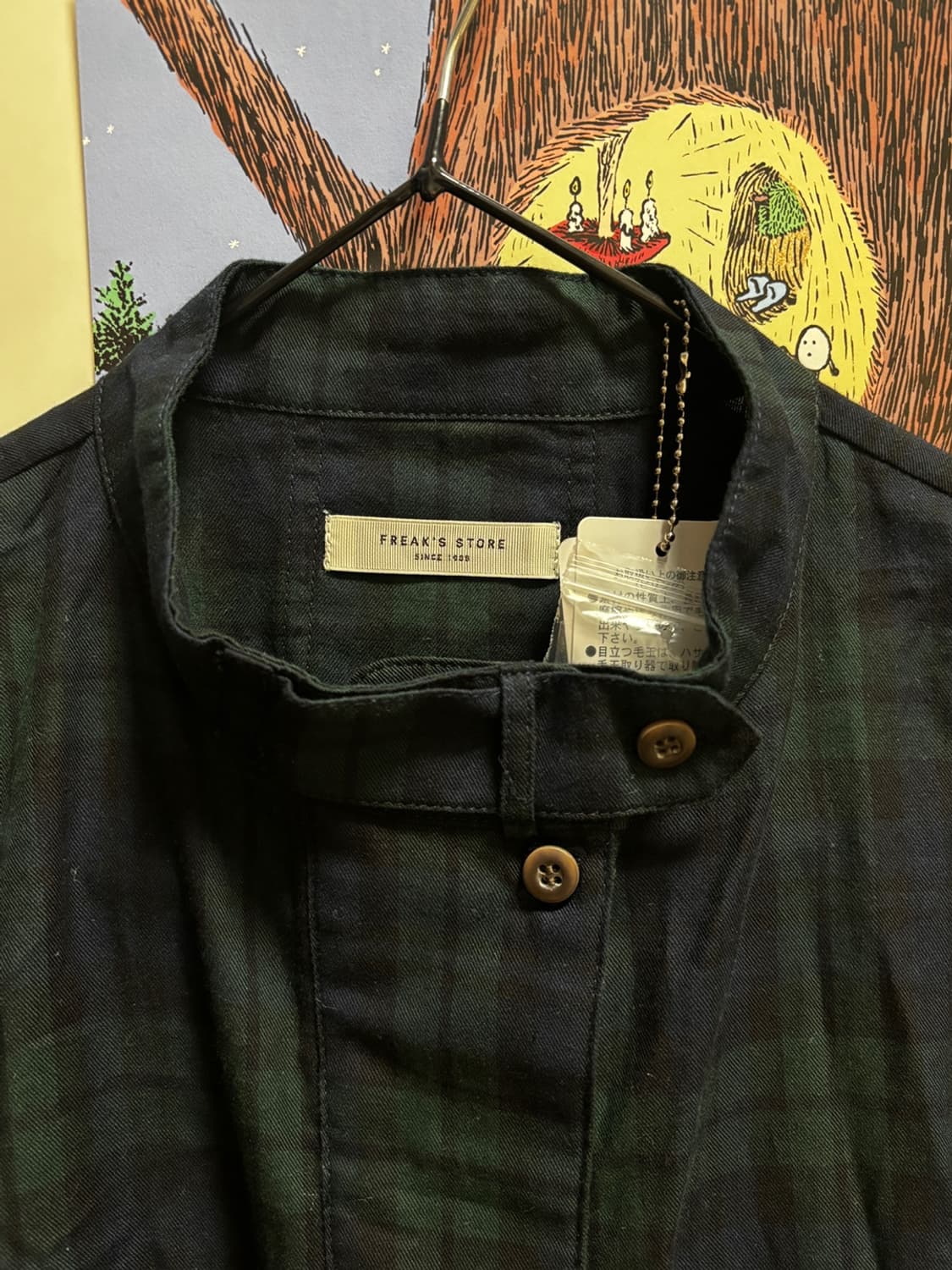 프릭스스토어 벌룬 슬리브 플레어 체크 미니 원피스 - [택/가방 포함] 상품이미지4