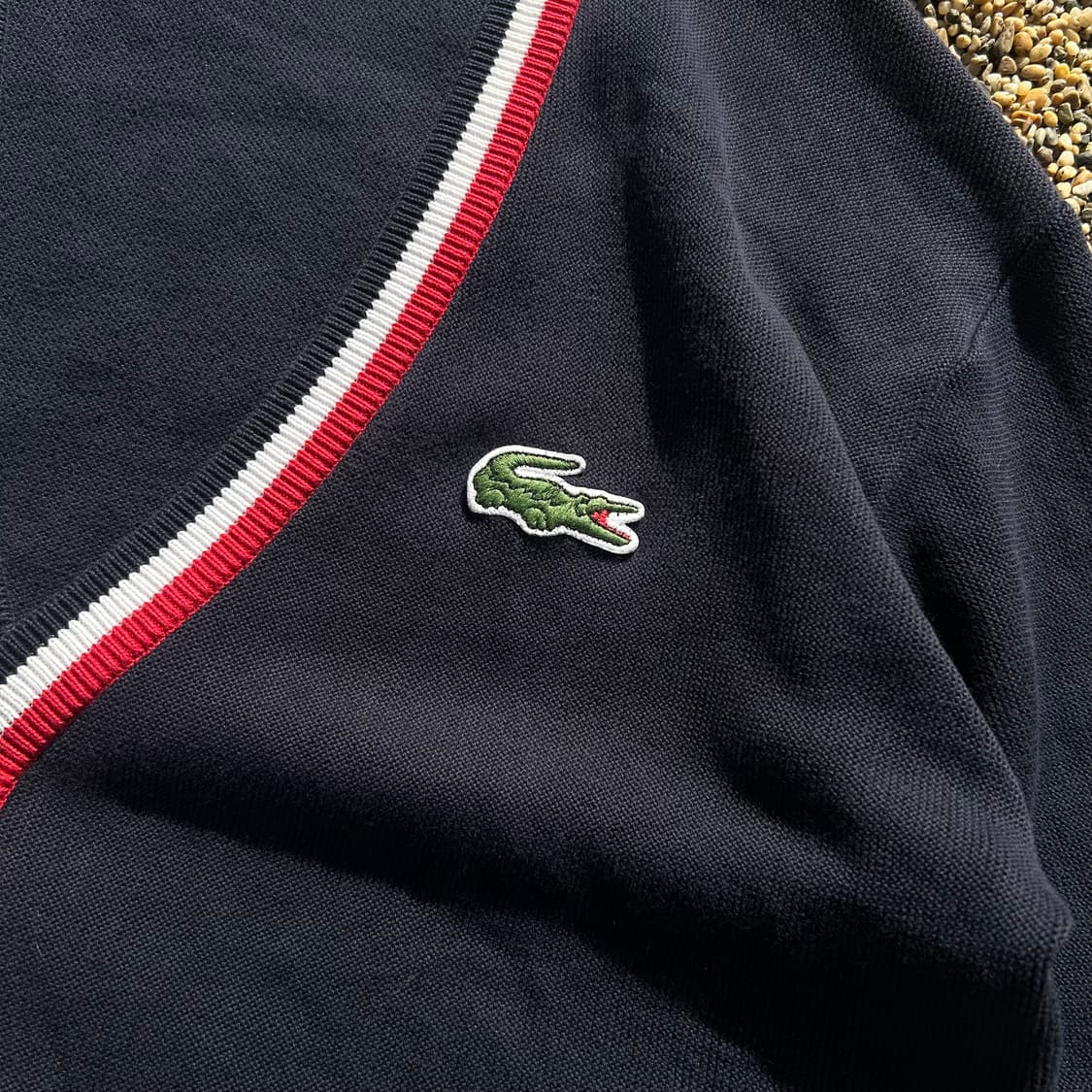 라코스테 네이비 배색 가디건 상품이미지4