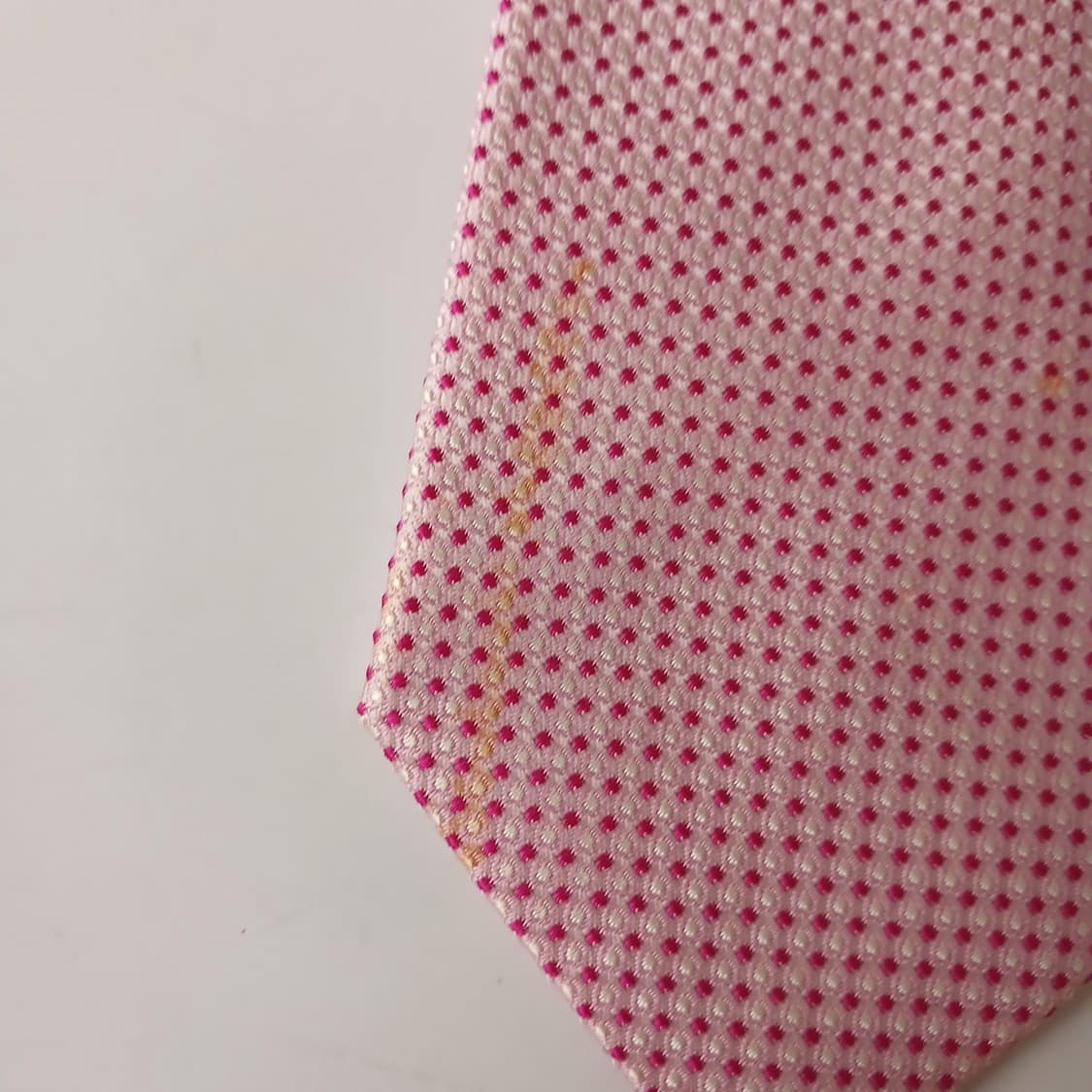 밀라숀 실크 핑크 도트 패턴 넥타이 8.1cm A~B등급 A19727 상품이미지10