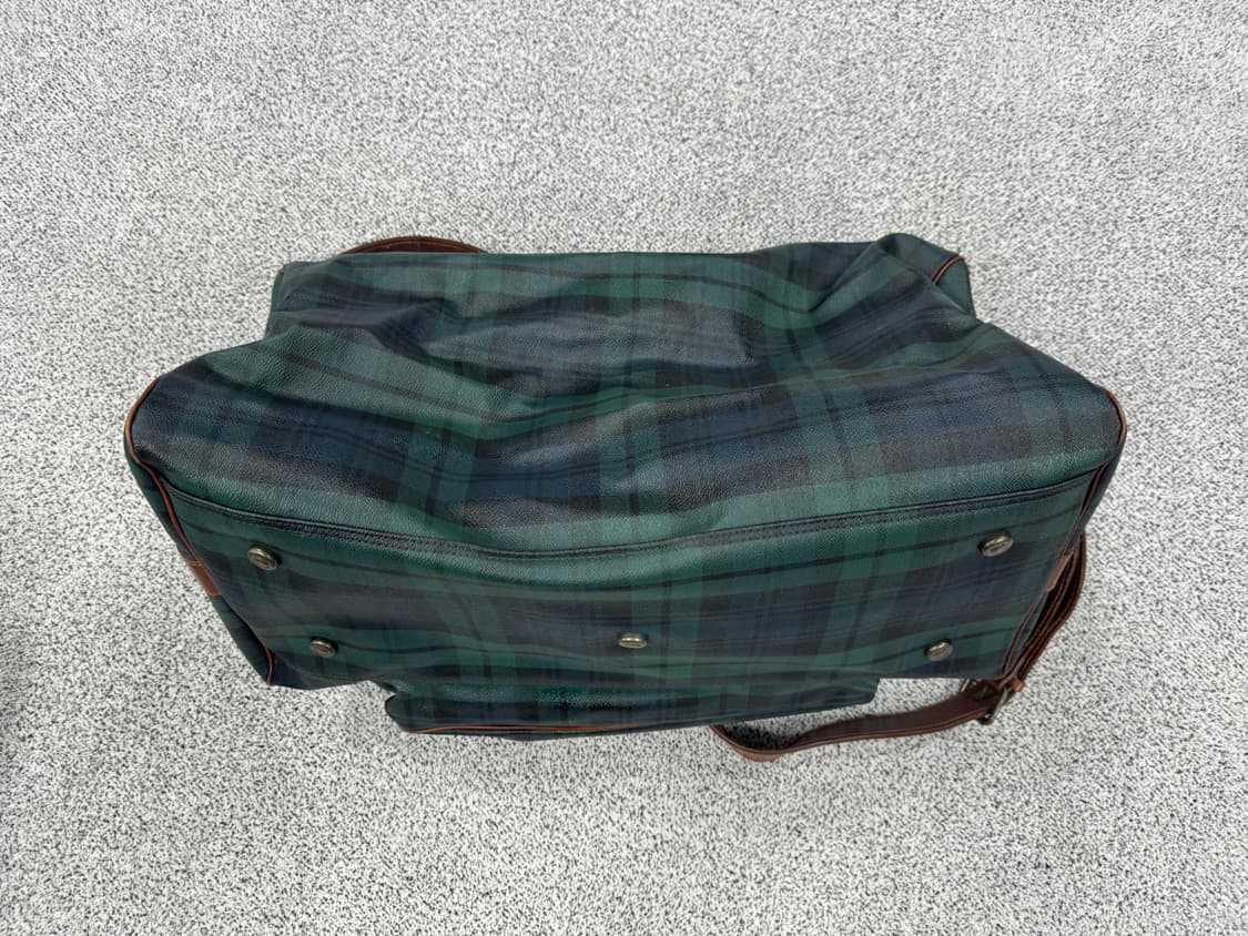 폴로 랄프로렌 90s PVC 타탄 대형 백 상품이미지5