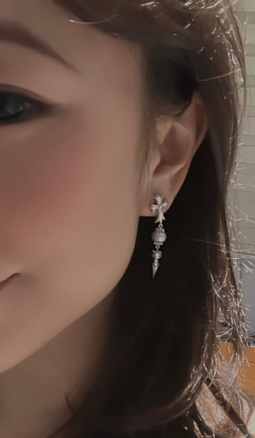 크롬하츠 X 미키모토  Chrome Hearts X Mikimoto 귀걸 상품이미지2