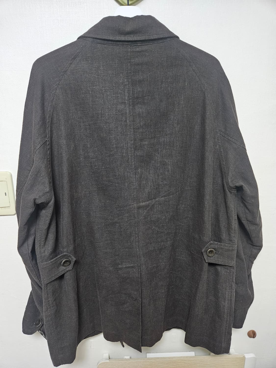 [48] 퍼스트플로어 린넨오드자켓 차콜브라운 상품이미지2