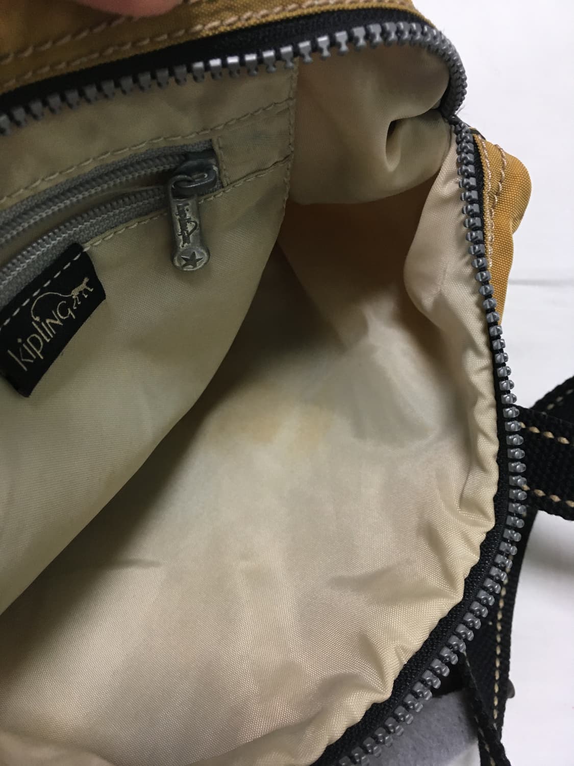 키플링 kipling 옐로브라운 토트백 상품이미지4