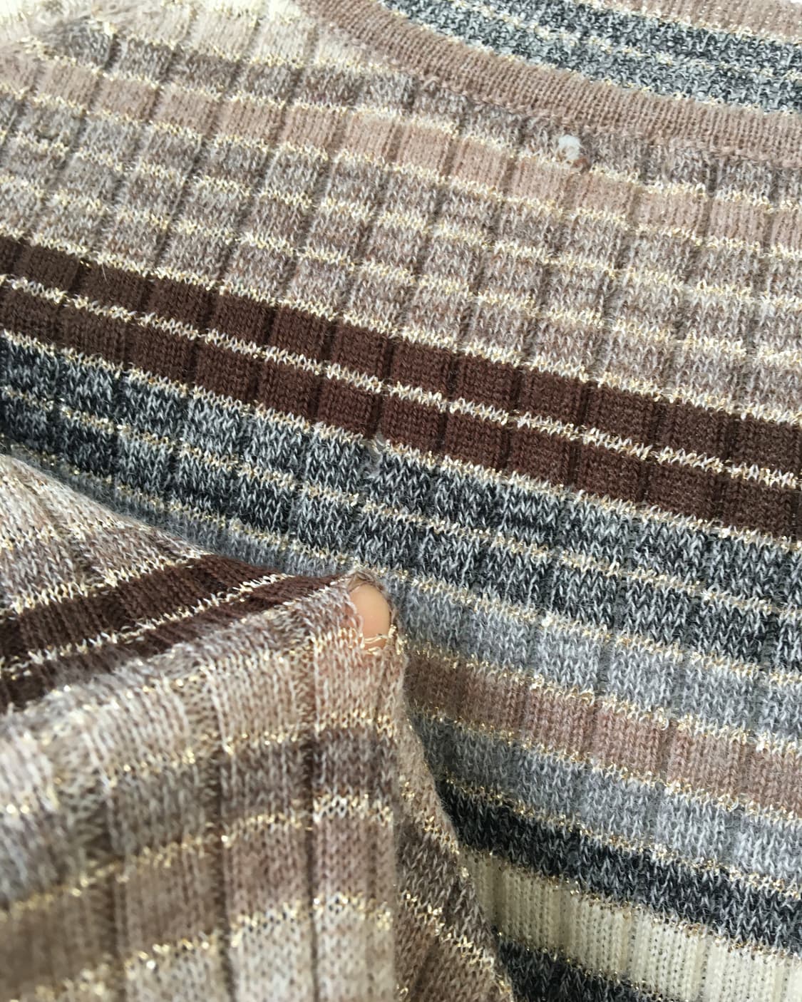 Pattern ribbed knit cardigan 상품이미지5