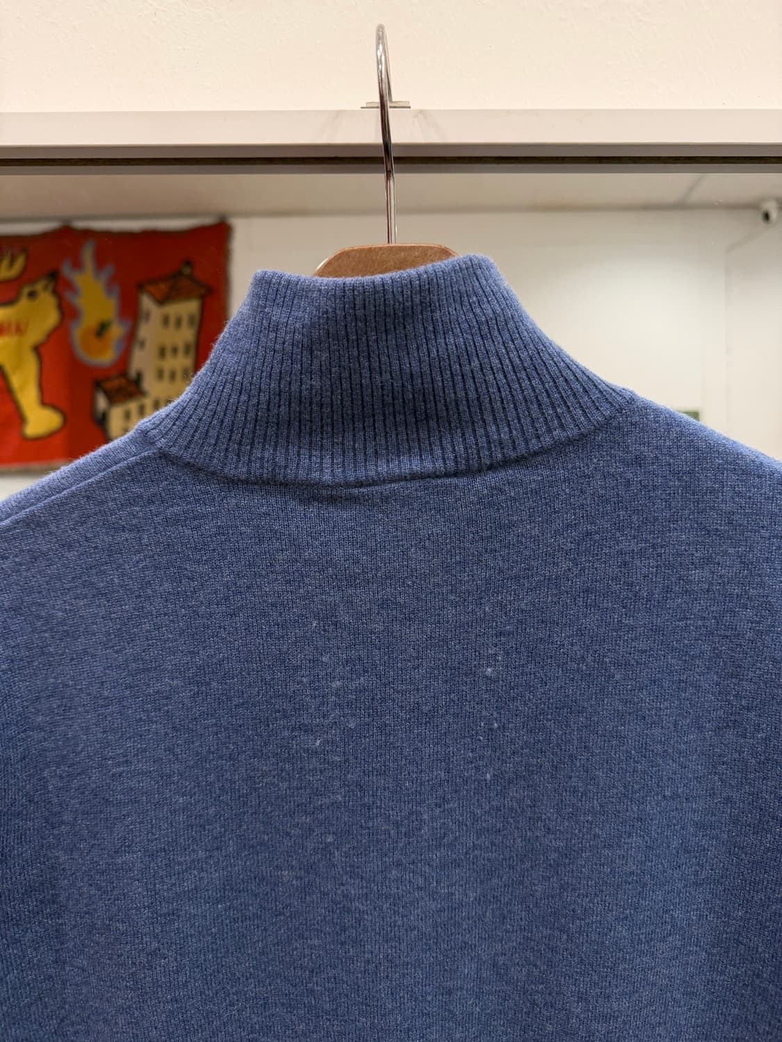 Lacoste 라코스테 하프넥 쿼터 집업 울 니트 상품이미지6