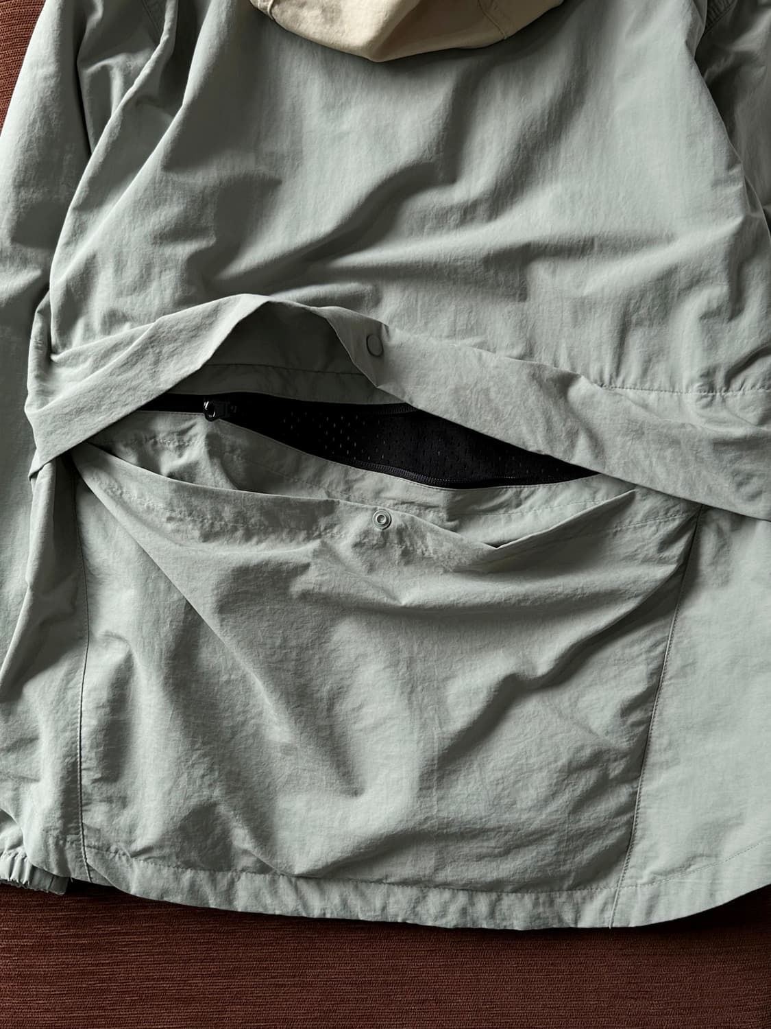 Light shell washed nylon packable parka 상품이미지5