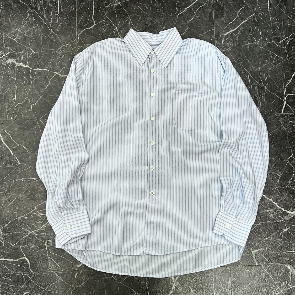 아워레가시 어보브 스트라이프 텐셀 셔츠 상품이미지4