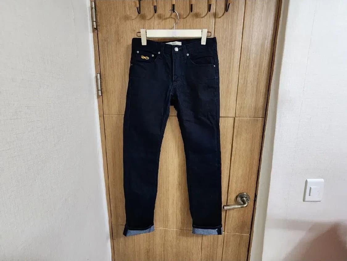 (30)플랙 슬림 생지 데님 팬츠 청바지 상품이미지1