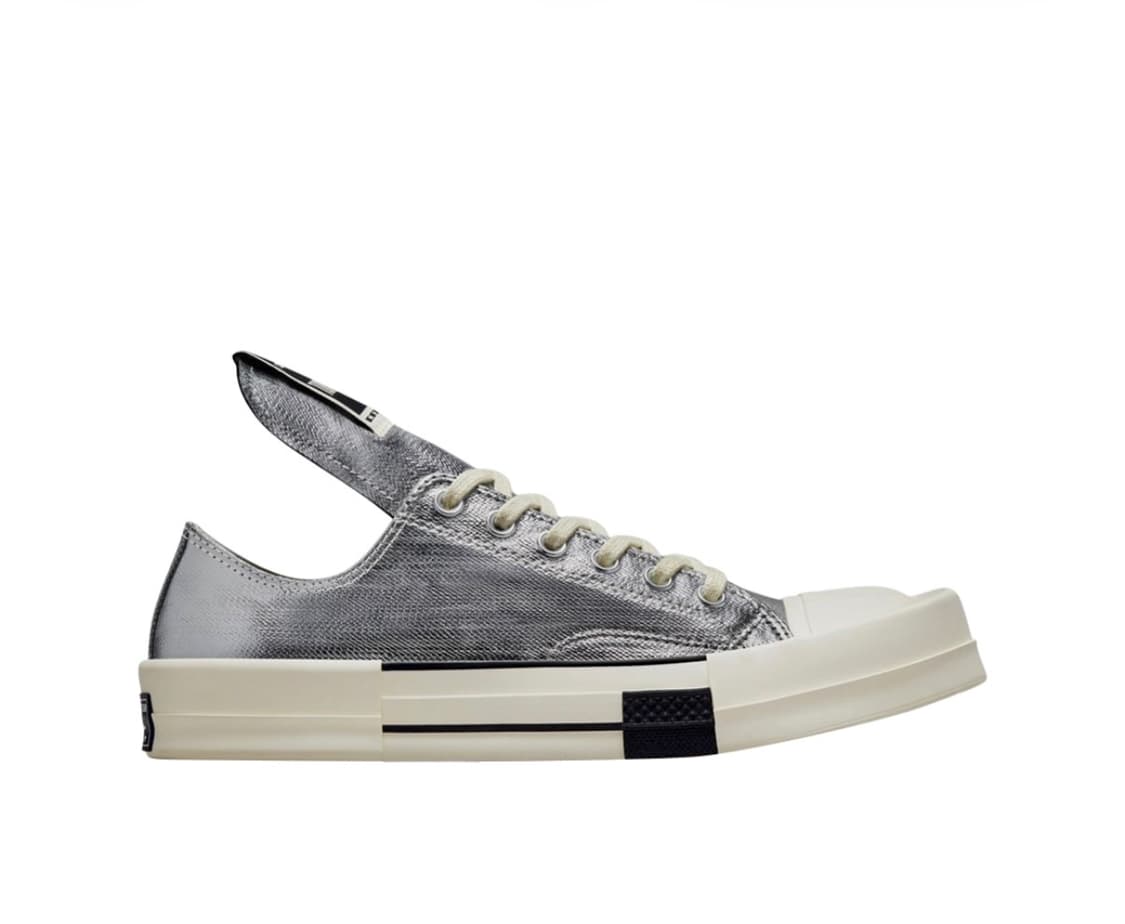 컨버스 x 릭오웬스 다크쉐도우 척 70 로우 실버 상품이미지1