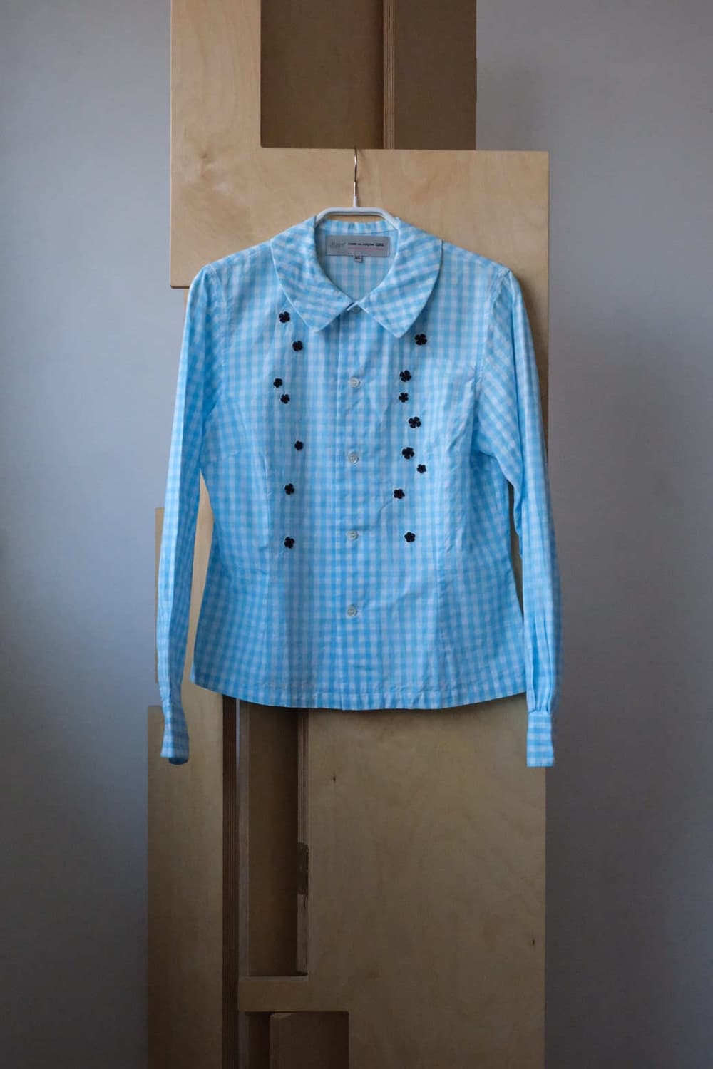 GIRL 2016 Gingham Embroidered Blouse 상품이미지1