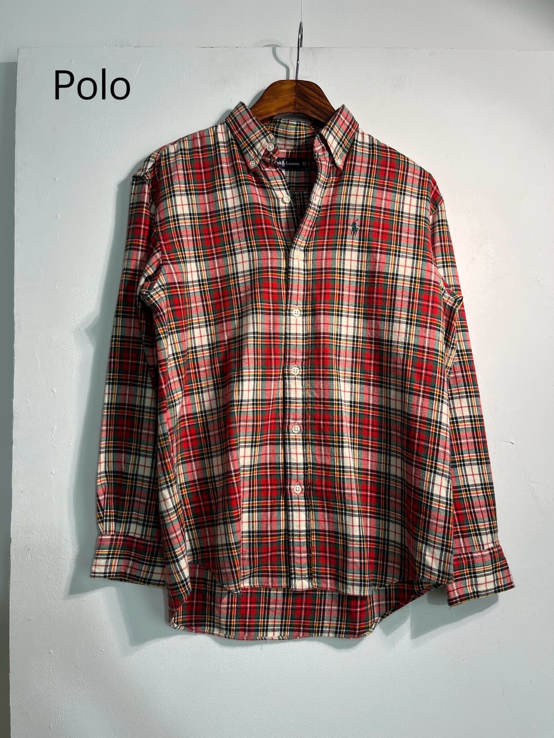 Polo 폴로 크리스마스 체크셔츠 여성m추천 상품이미지1