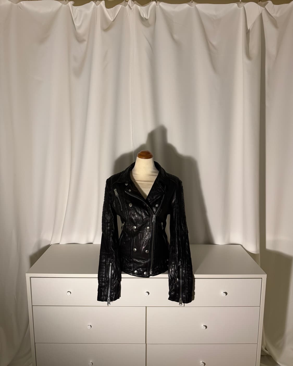  shell natural leather biker jacket 상품이미지1