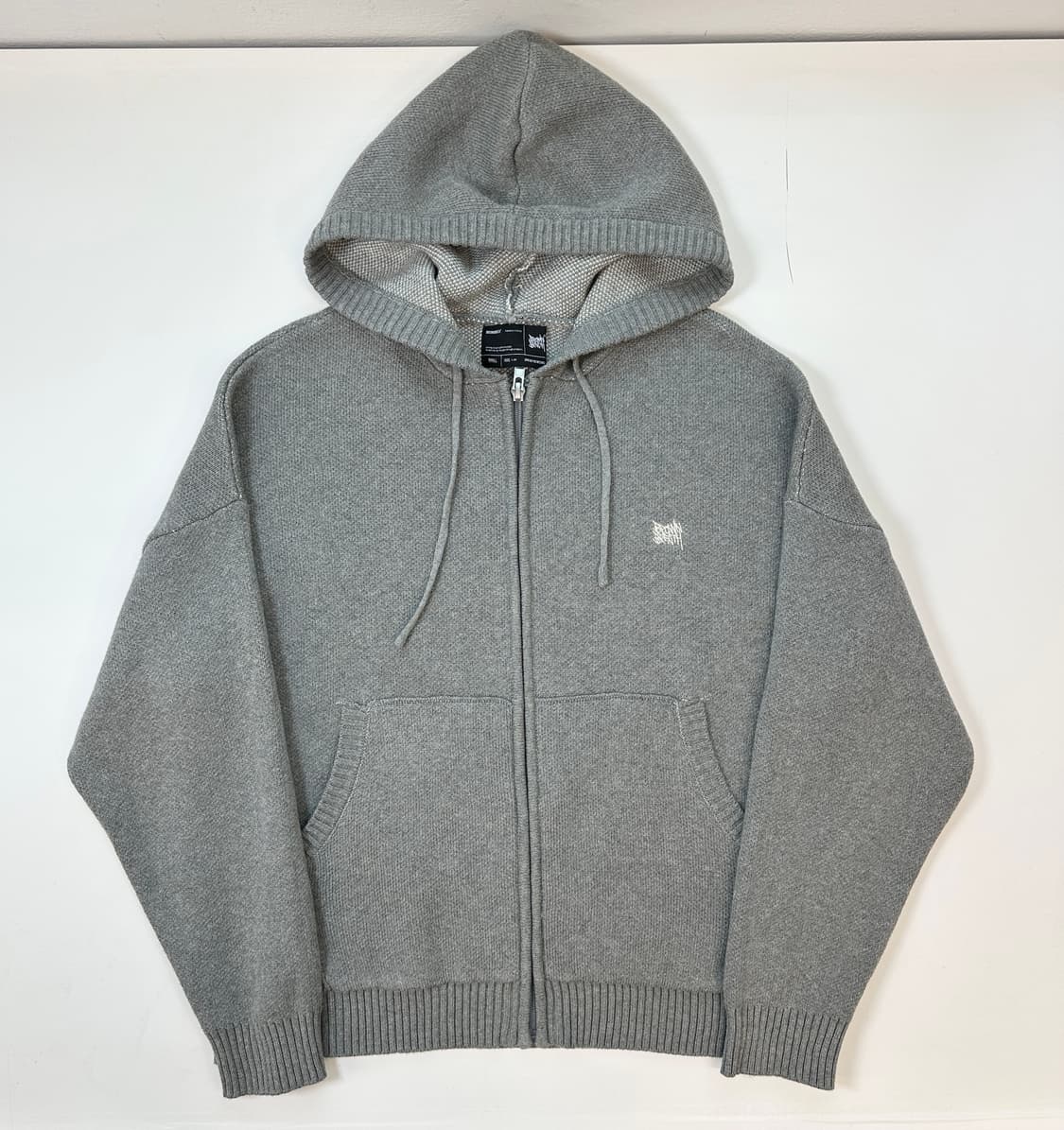 브라운브레스 니트 후드 풀집업 자켓 상품이미지1