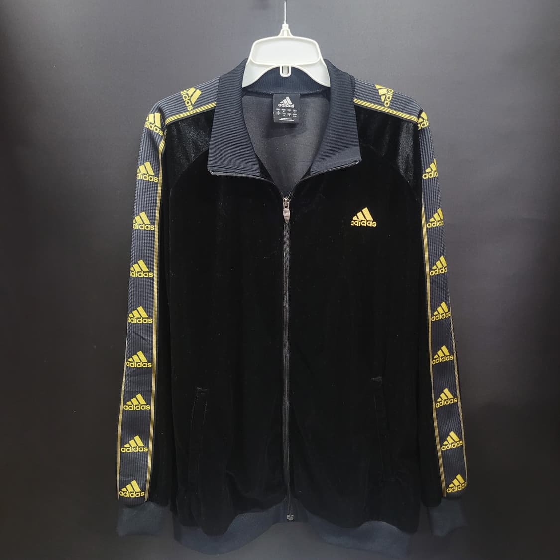 adidas 아디다스 재팬 벨루아 벨벳 검금 블랙 져지 상품이미지1
