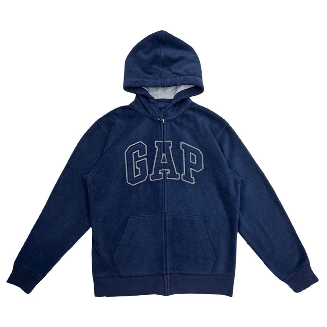 GAP 로고 플리스 후드집업 네이비 XXL 상품이미지1