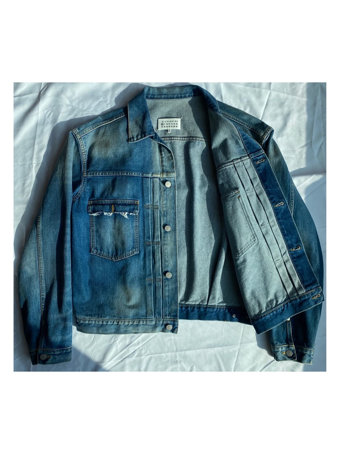 마르지엘라 백스티치 디스트레스드 데님 자켓 청자켓 아카이브 상품이미지4