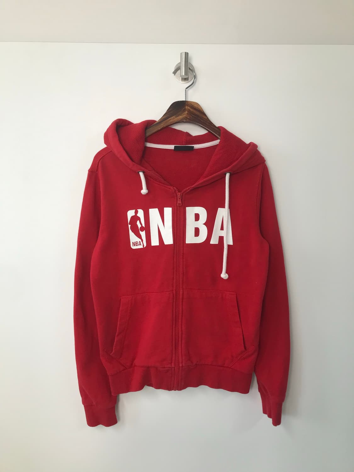 NBA 빅로고 레드 후드집업 상품이미지2