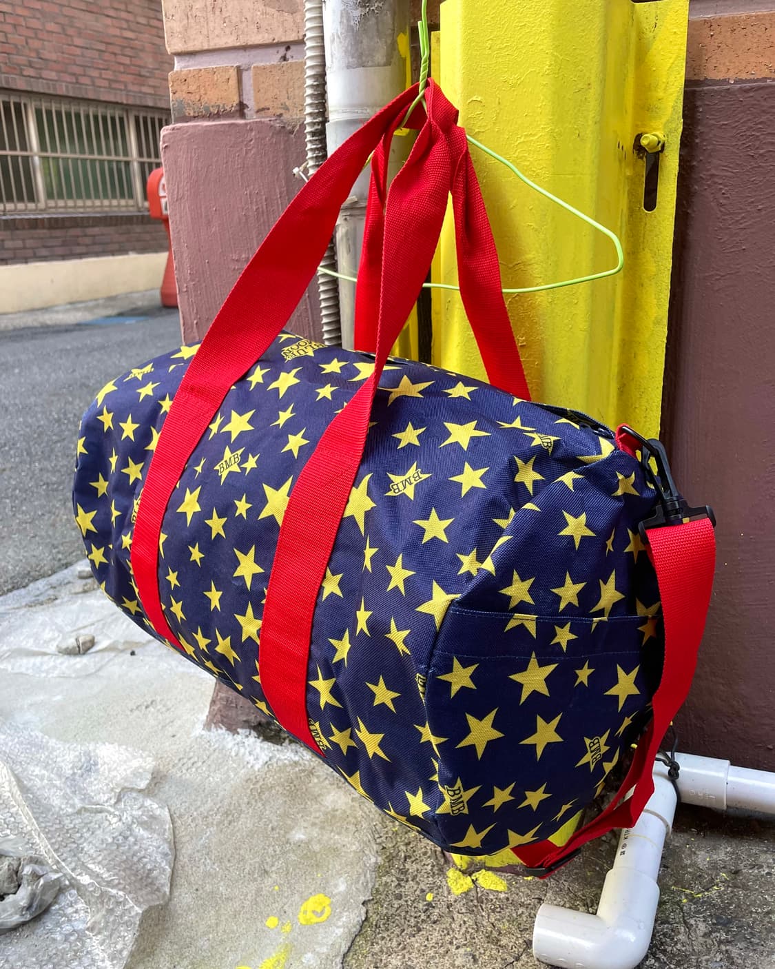 Yellow Star Navy Boston Bag 상품이미지4