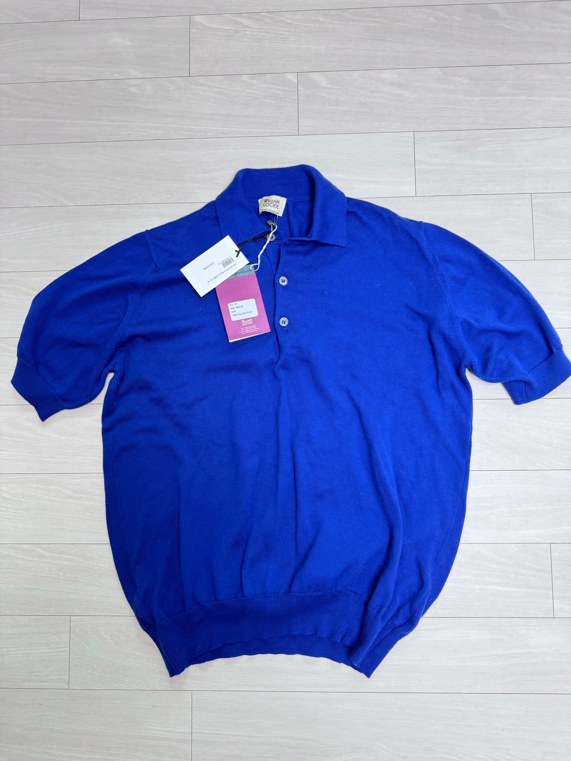 윌리엄로키 반팔 니트 블루 (택달린 새상품) 상품이미지1