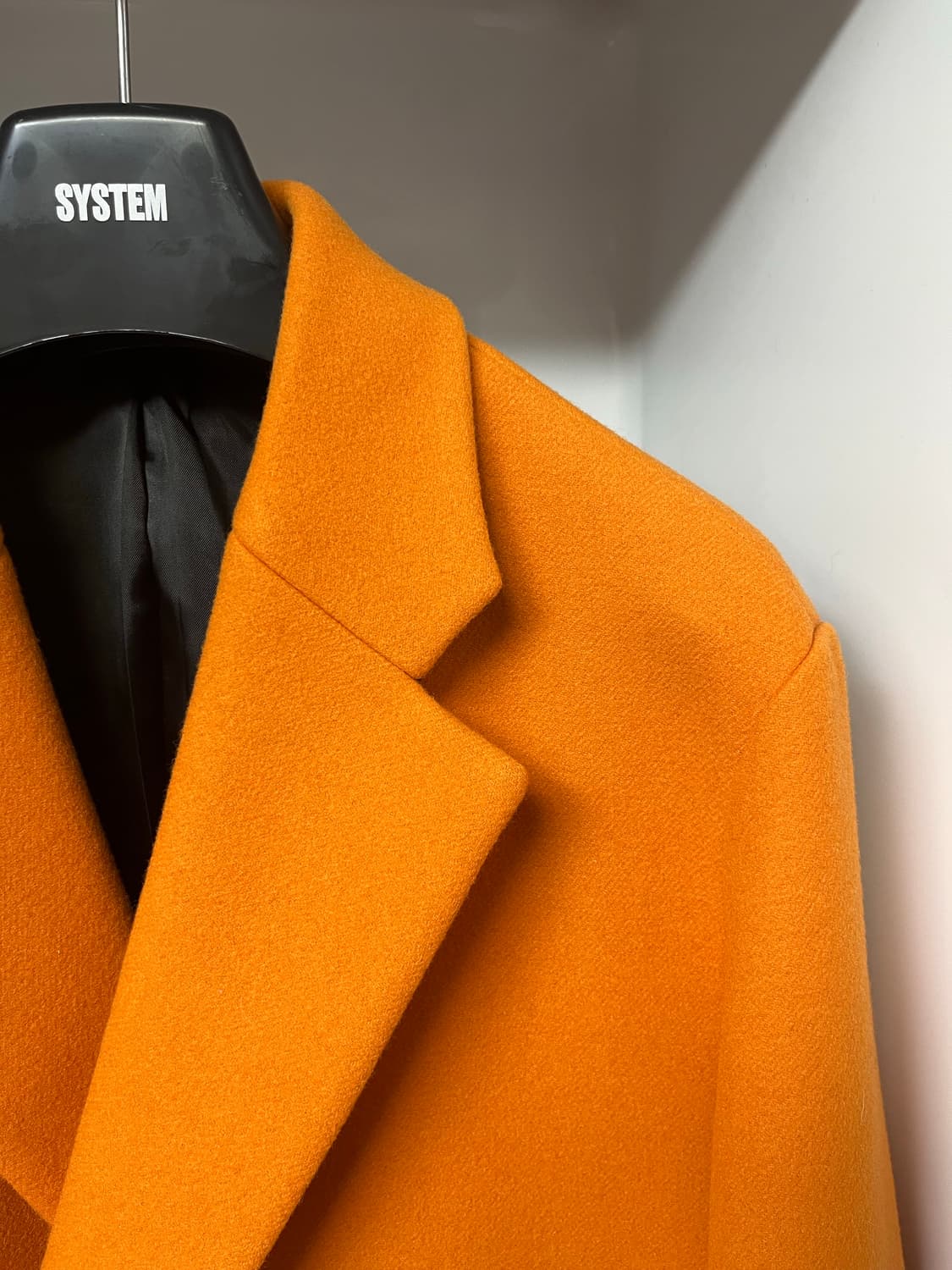시스템옴므 오렌지 포인트 커프스 캐시미어 울 더블 코트 100사이즈 상품이미지3