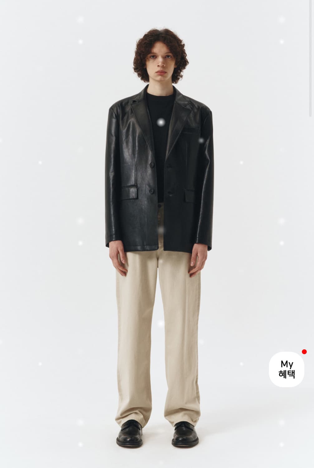 던스트 레더 블레이저 상품이미지1