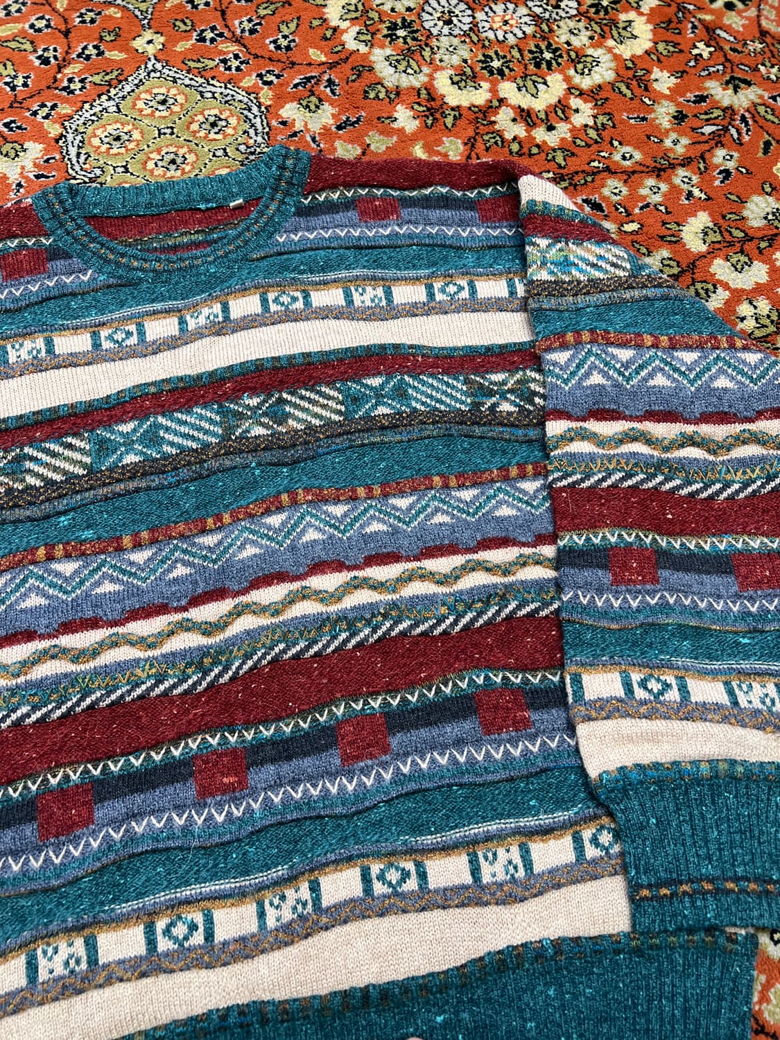 [M] 이태리 패턴 알파카 울 니트 상품이미지5