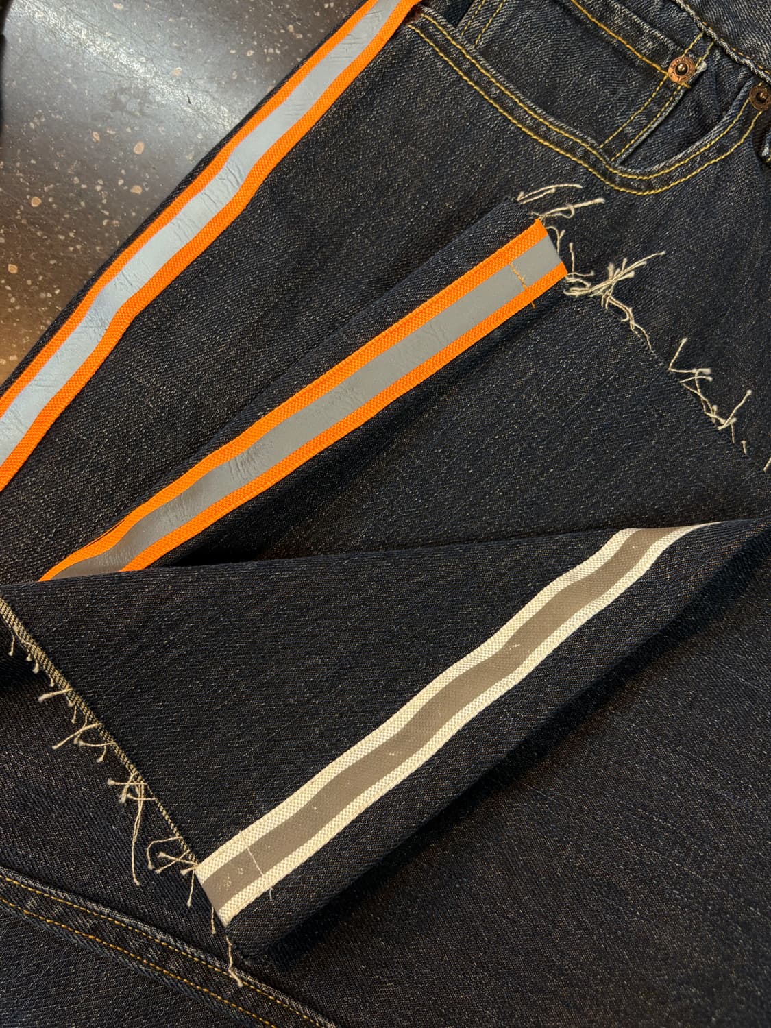 리바이스 오리지널 생지 커팅진 리메이크 진 데님 팬츠 상품이미지6