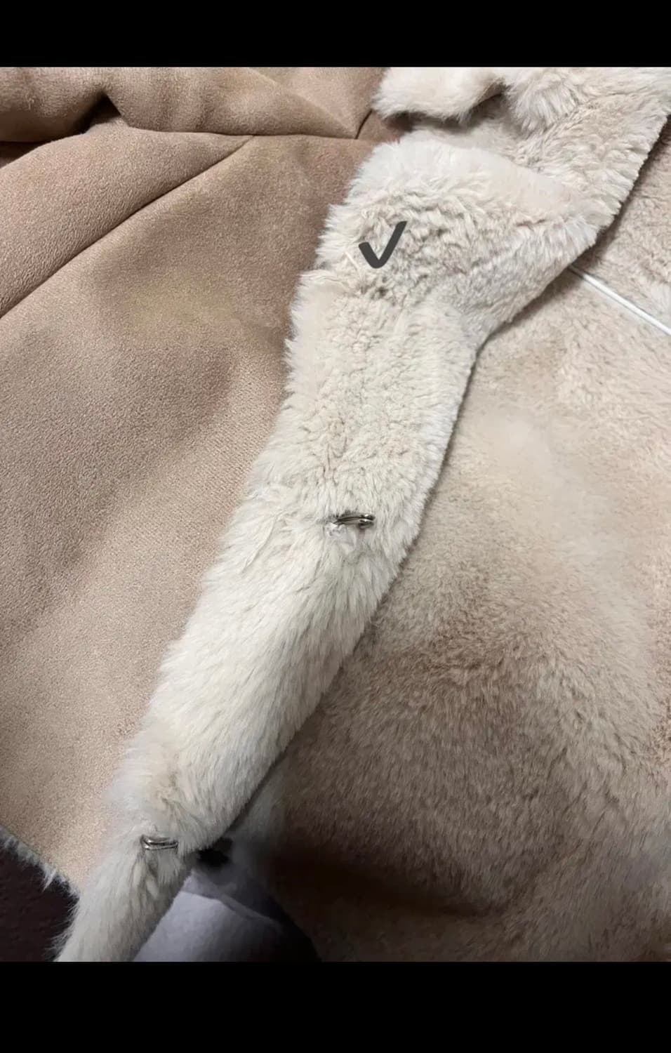 애즈온 cropped mustang jacket beige 상품이미지3