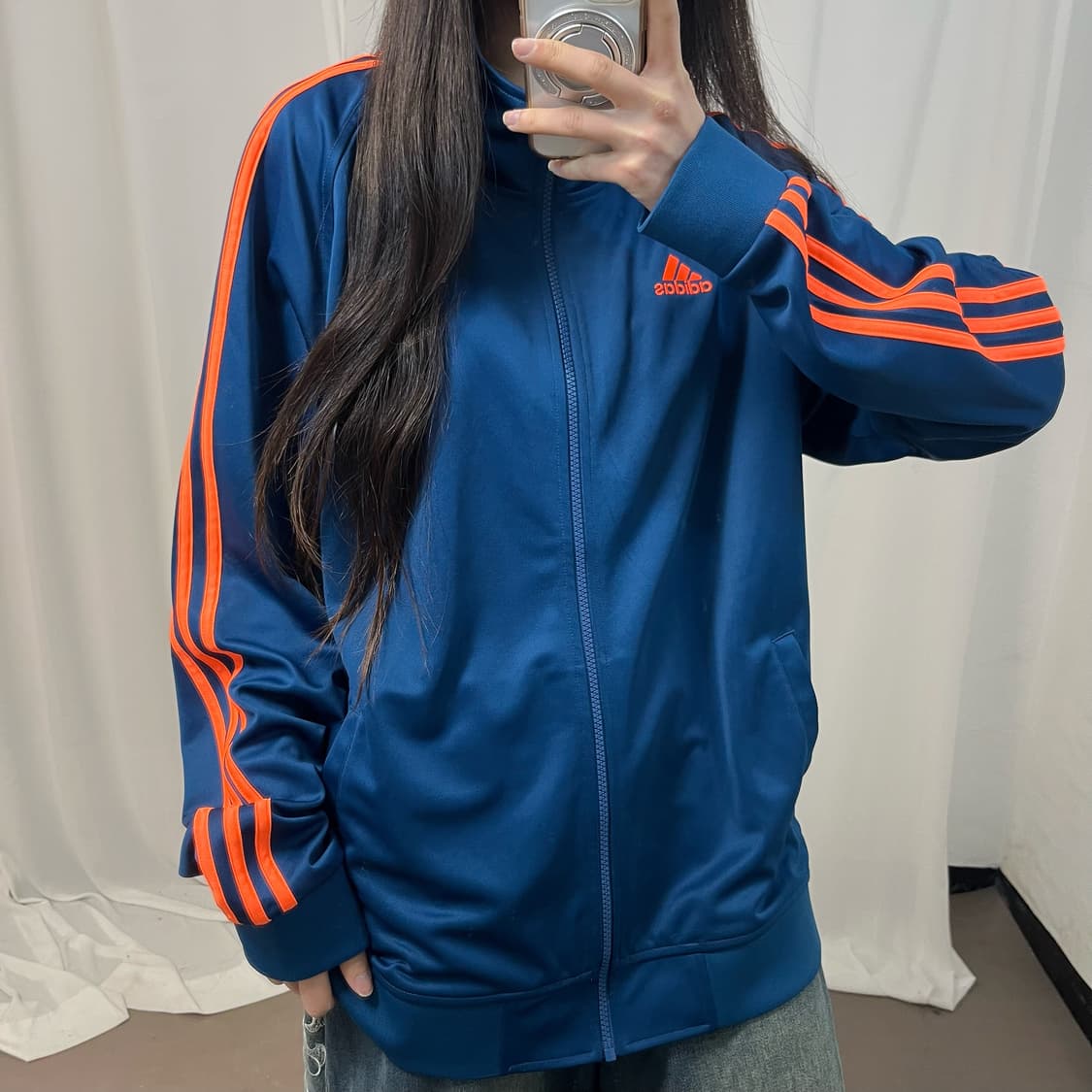 Adidas Navy Orange Taekwondo Jersey 상품이미지3