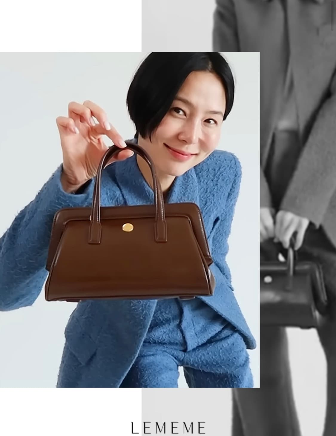 르메메 삭쁘띠자뎅 Sac Petit Jardin 모카컬러 상품이미지7