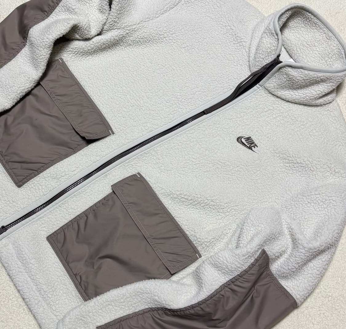 나이키 화이트 모카 투웨이 쉐르파 후리스 상품이미지3