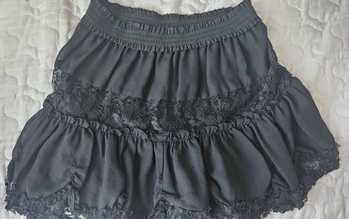 빈티지 엑시즈팜 레이스 치마 공겜여주 고스 고스로리 상품이미지1