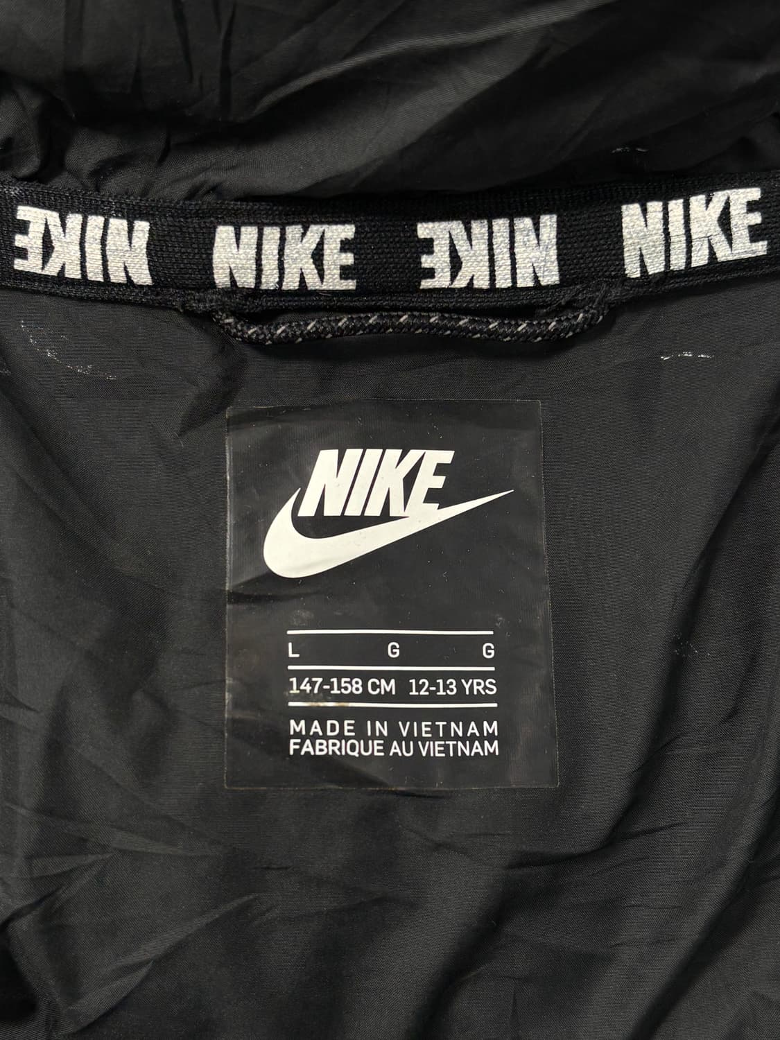 나이키 올블랙 패딩 점퍼자켓 L 상품이미지6