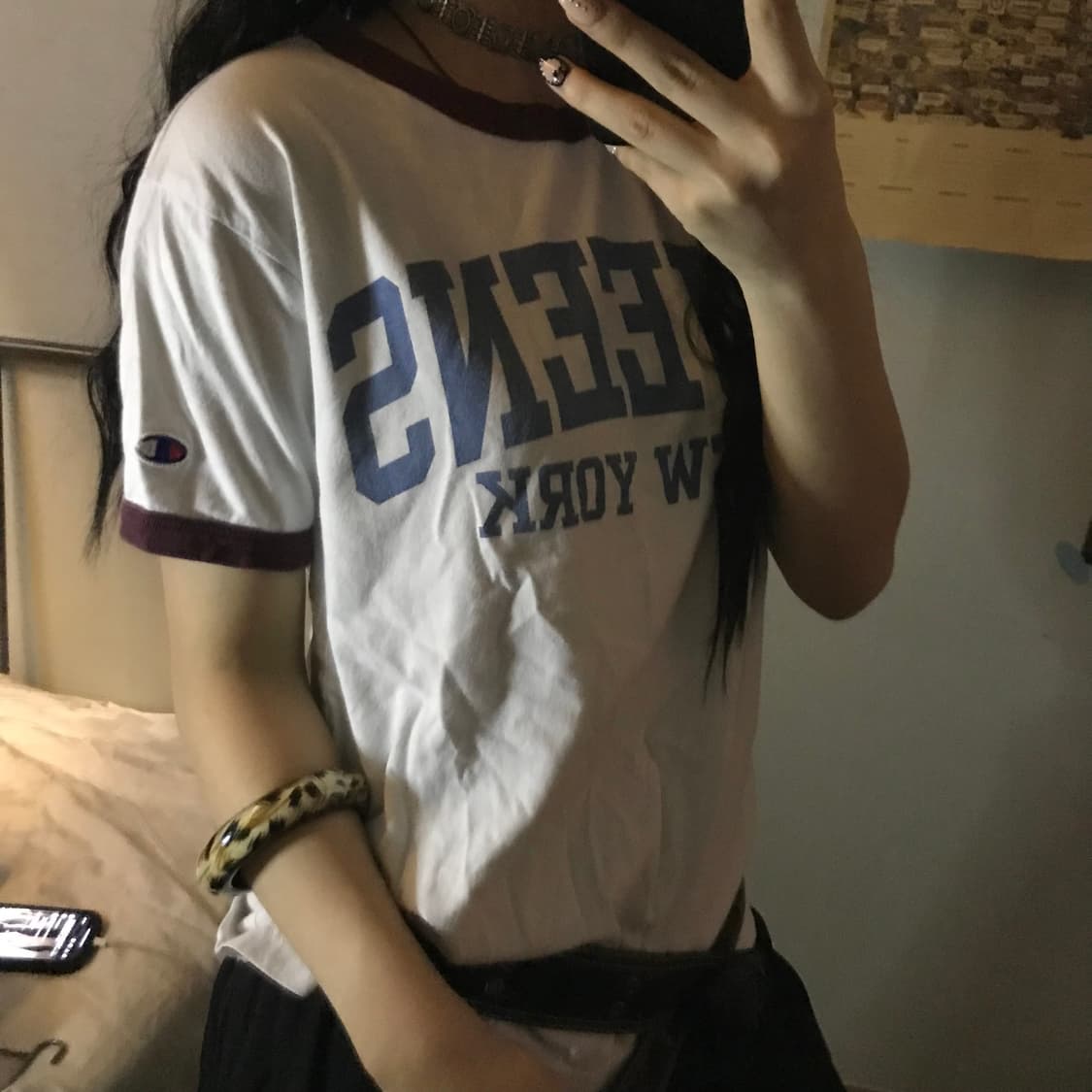 Champion 챔피온 버건디 링거티 상품이미지3