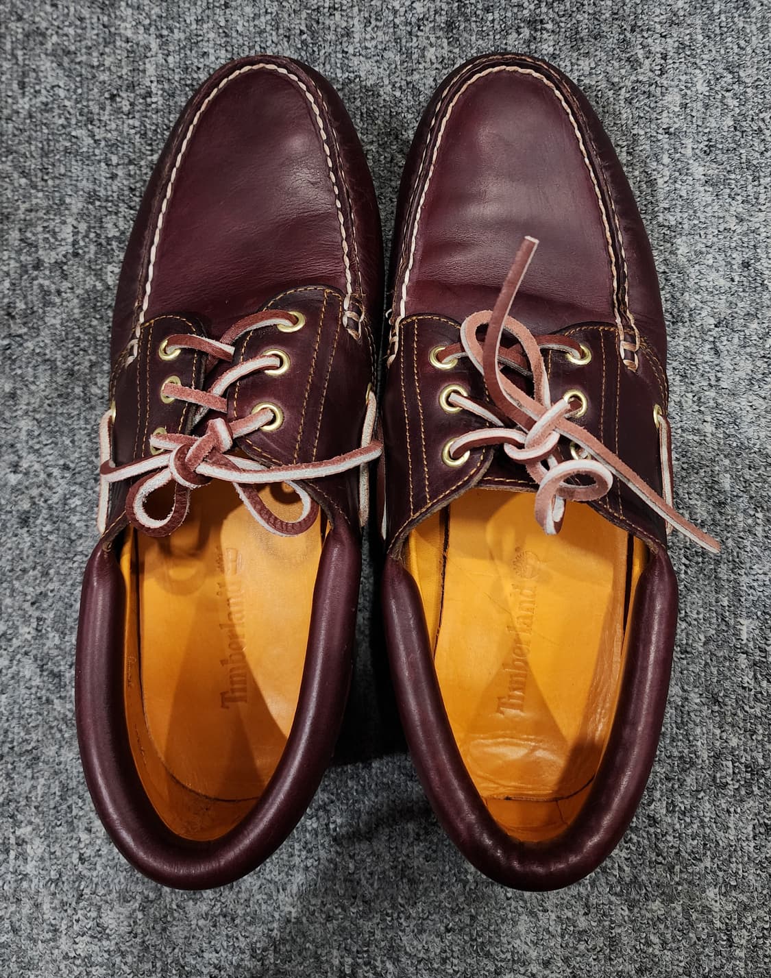 팀버랜드 클래식 3아이 보트 슈즈 버건디 270 상품이미지5