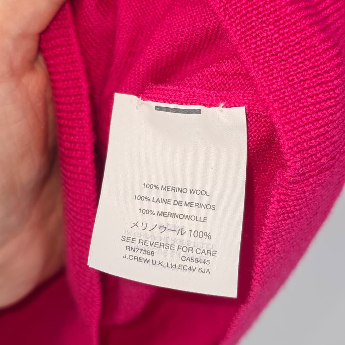 J. Crew Merino Wool Pink Sweater S 상품이미지2