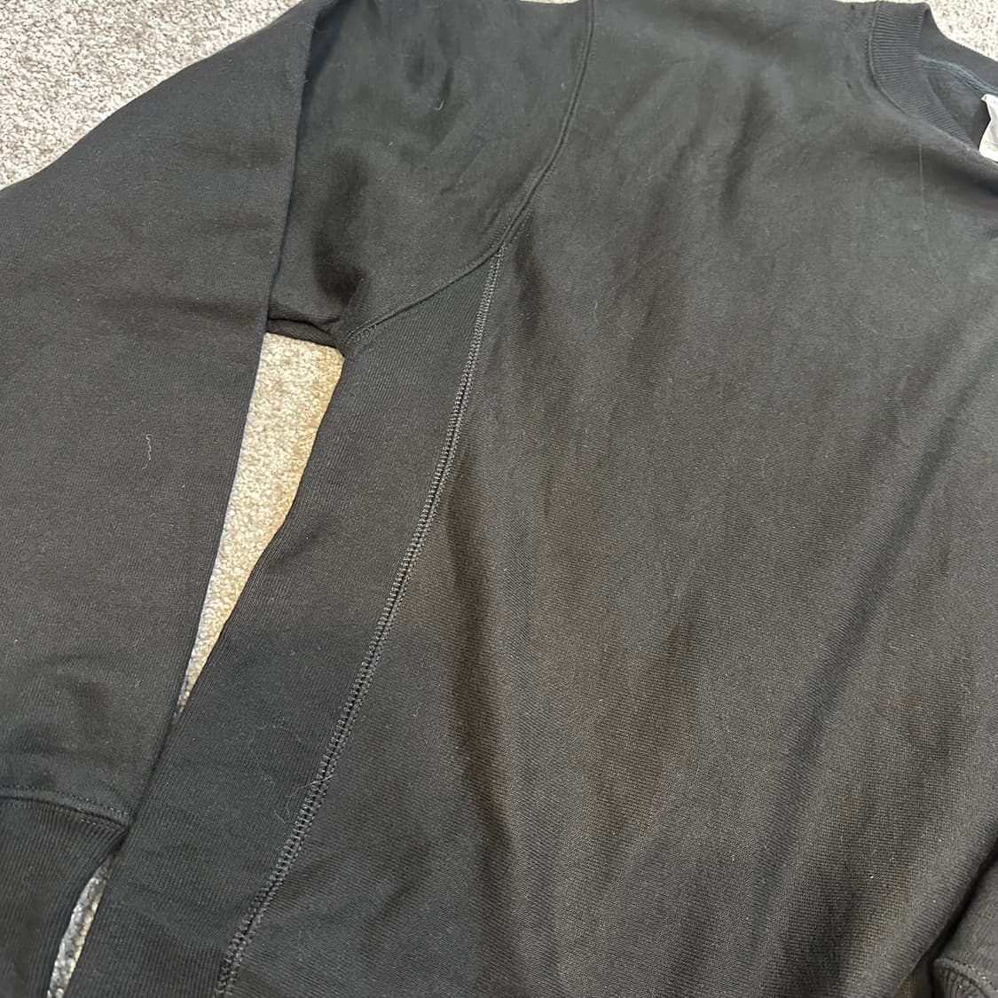 챔피온 리버스위브 블랙 백로고 스웻셔츠 상품이미지7