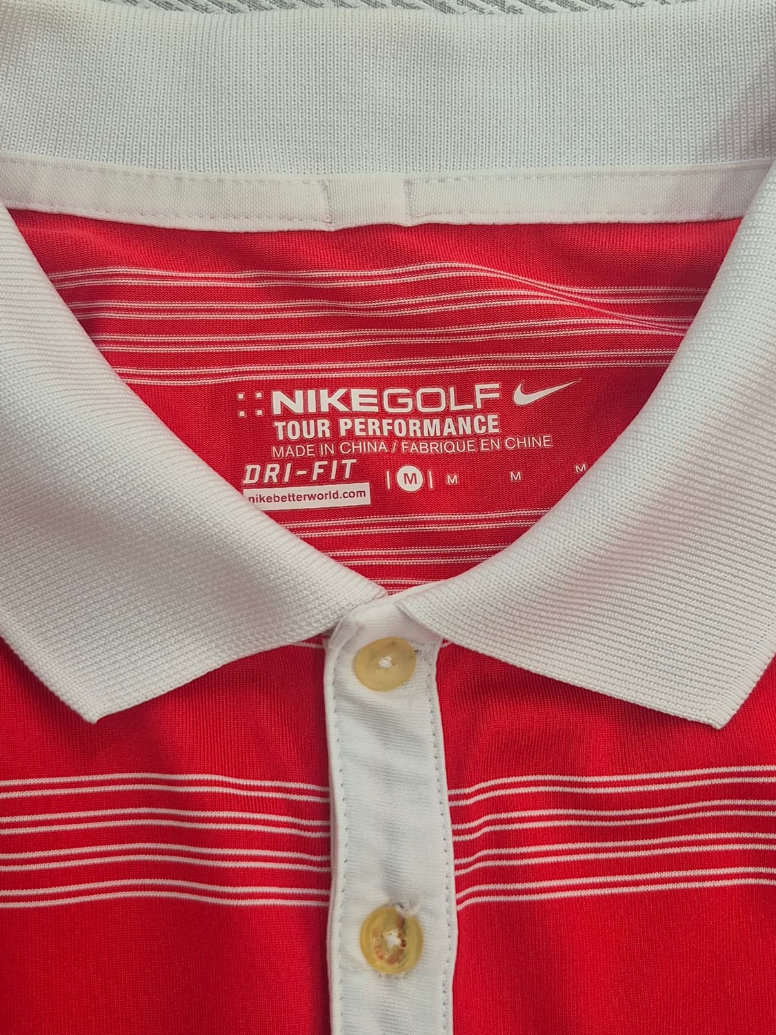 나이키 골프 드라이핏 카라티 반팔티 M 스트라이프 상품이미지4