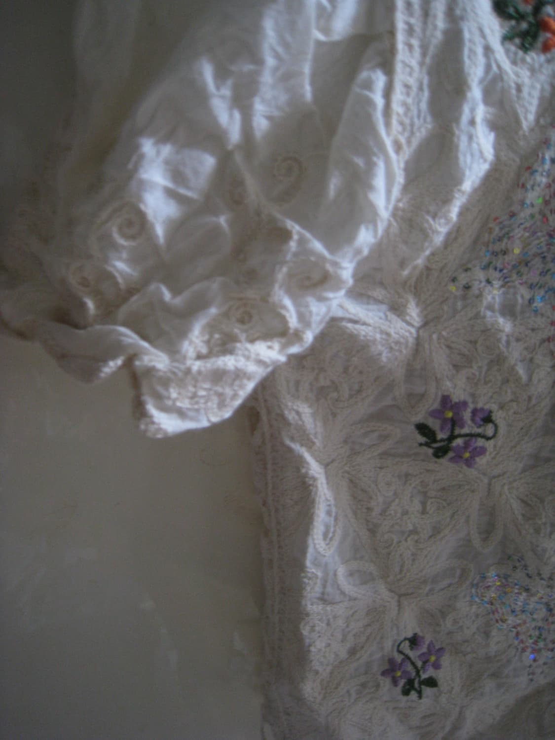 플라워 레이어드 모리걸 반팔 가디건 상품이미지3