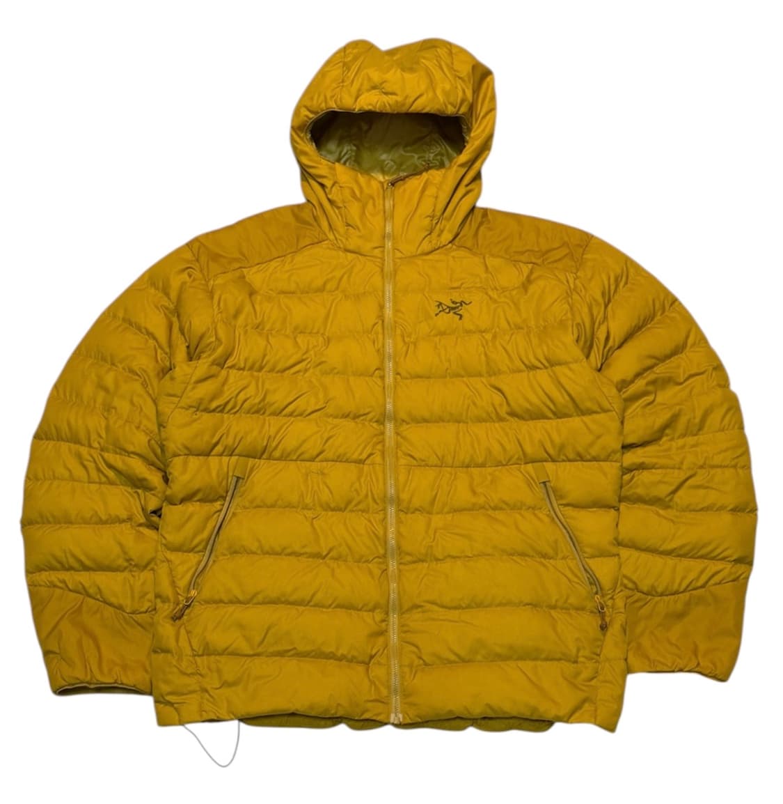 아크테릭스 세륨 후디 구스다운 경량패딩 머스타드 옐로우 상품이미지1