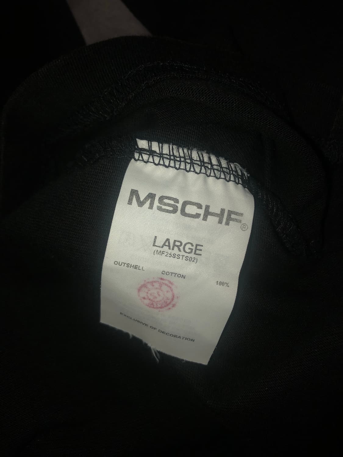 미스치프 롬버스 워시드 베이직 티셔츠 워시드 블랙 상품이미지2