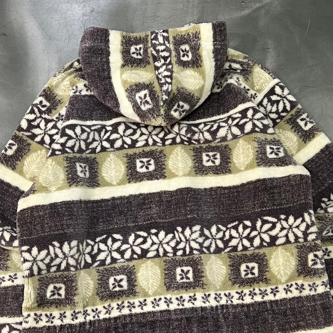  rel 패턴 플리스 후드 집업 y14521 상품이미지4