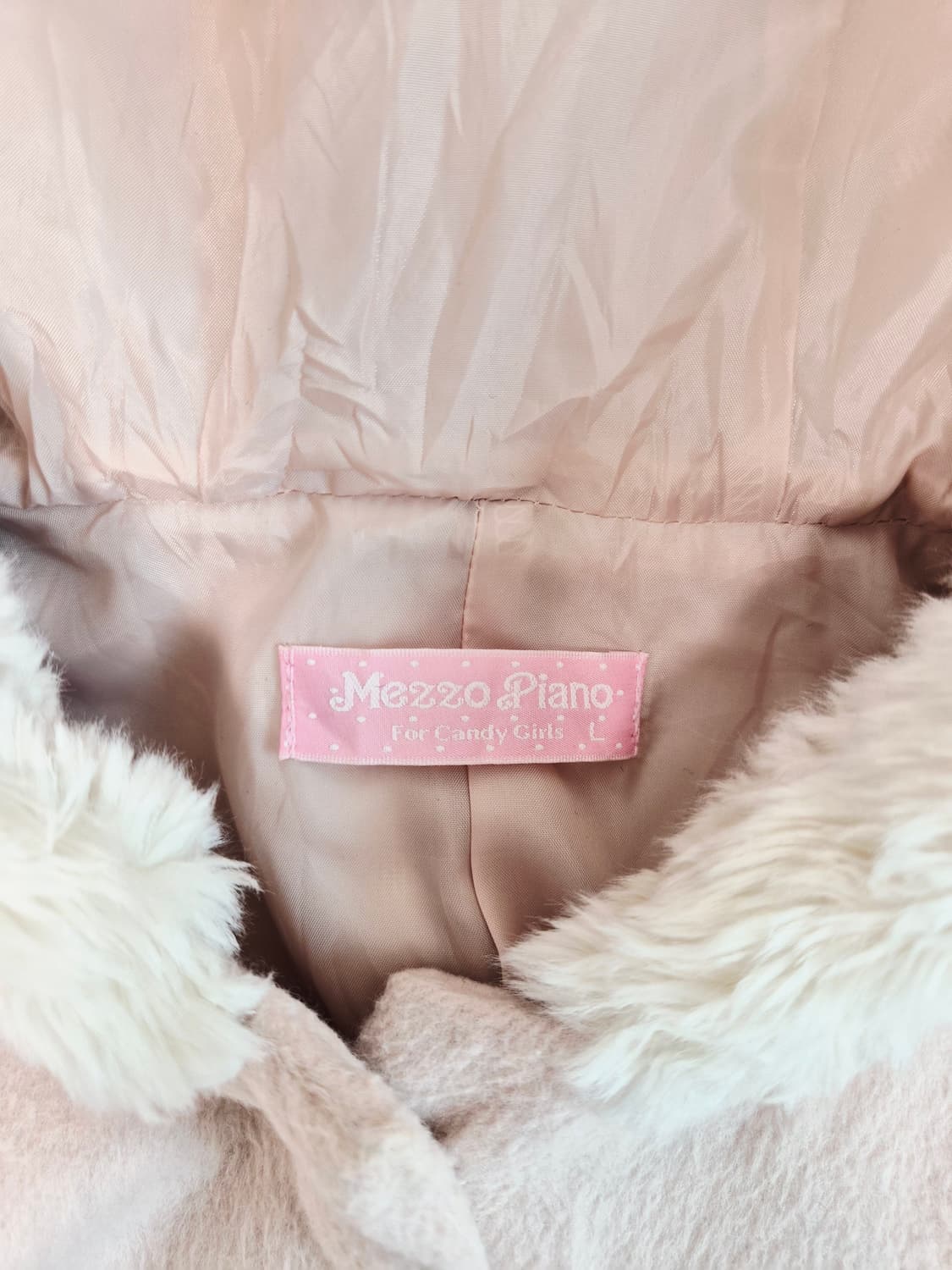 메조피아노 L사이즈 핑크코트 갸루 러블리 상품이미지8