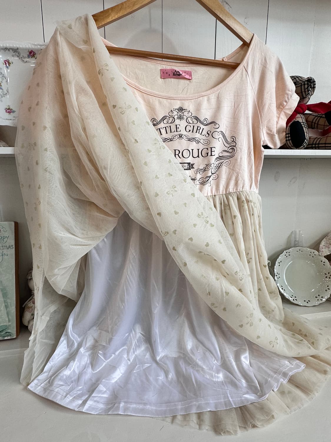 앙크루즈 쉬폰 레이어드 원피스 상품이미지6