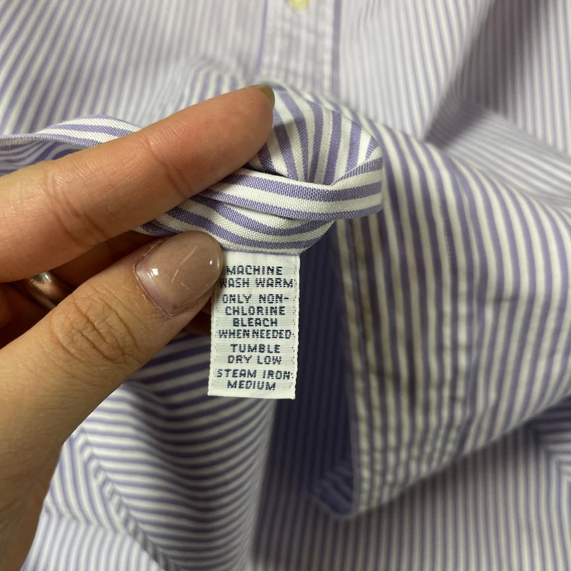 폴로랄프로렌 연보라 스트라이프 긴팔 셔츠 클래식핏 16 상품이미지6